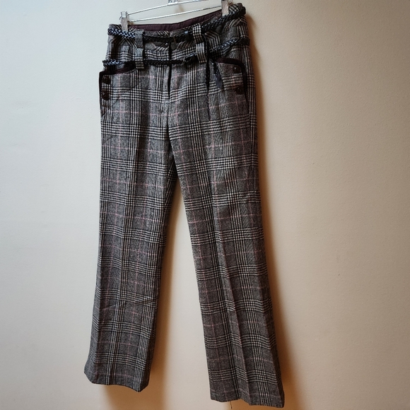 Vintage Y2K Brown Plaid Pants - Picture 4 of 8